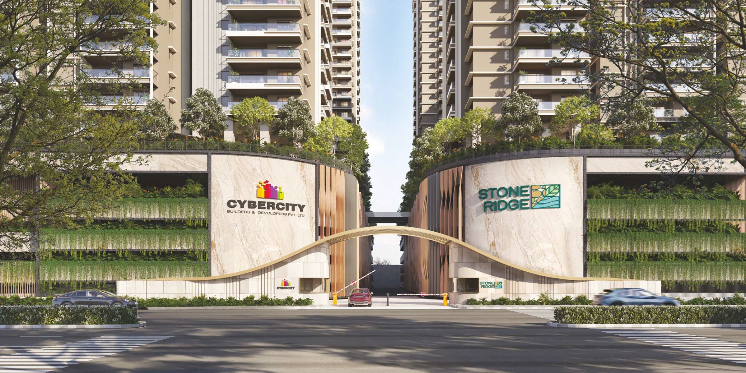 Cybercity Stone Ridge Entrance View