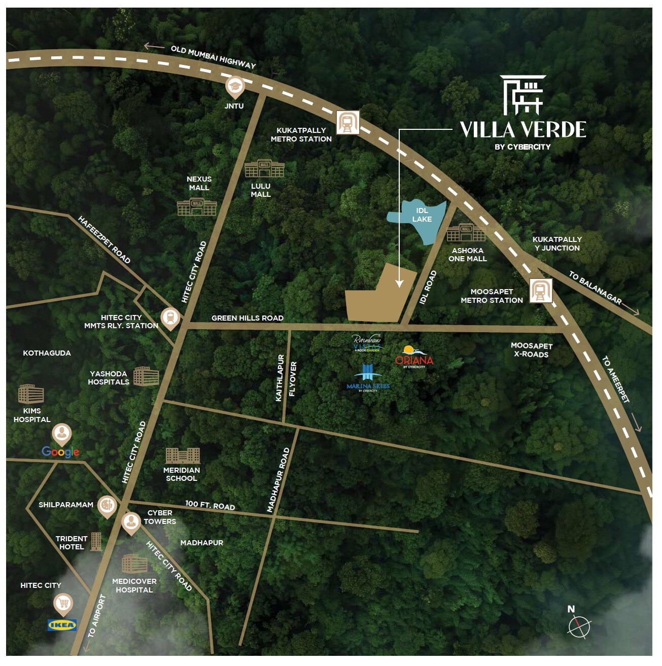 Cybercity Villa Verde Location Image