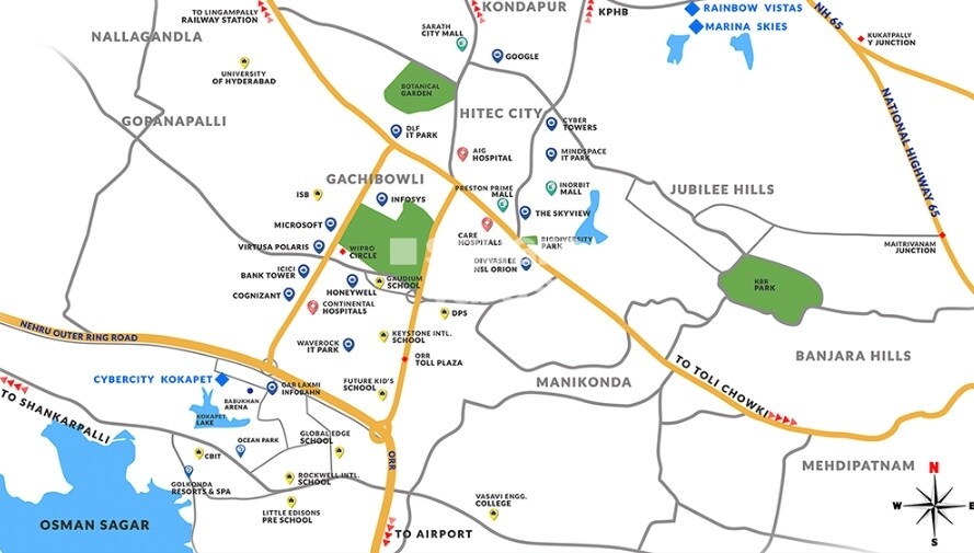 Cybercity West Brook Location Image