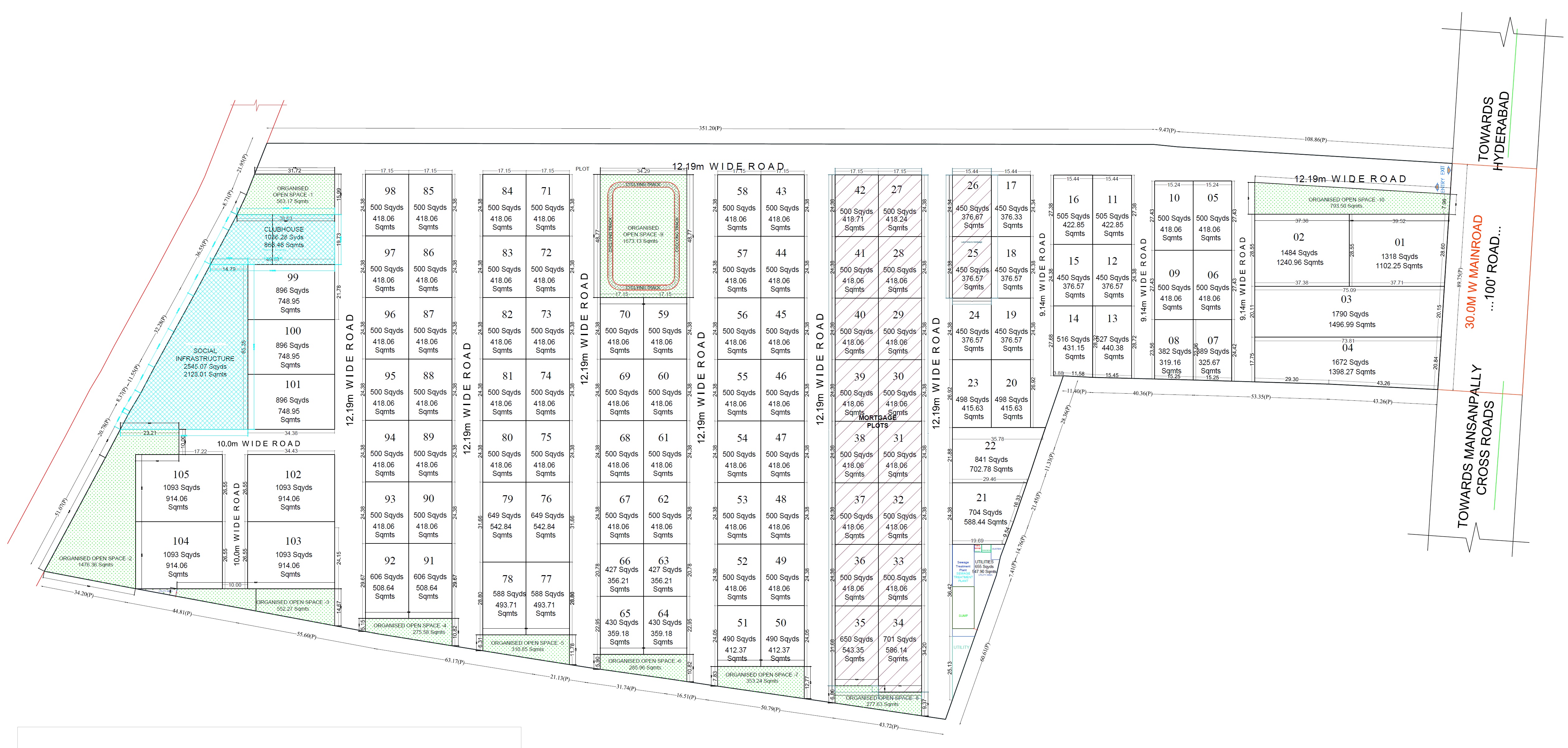 Deccanplatue Arya Homes Master Plan Image