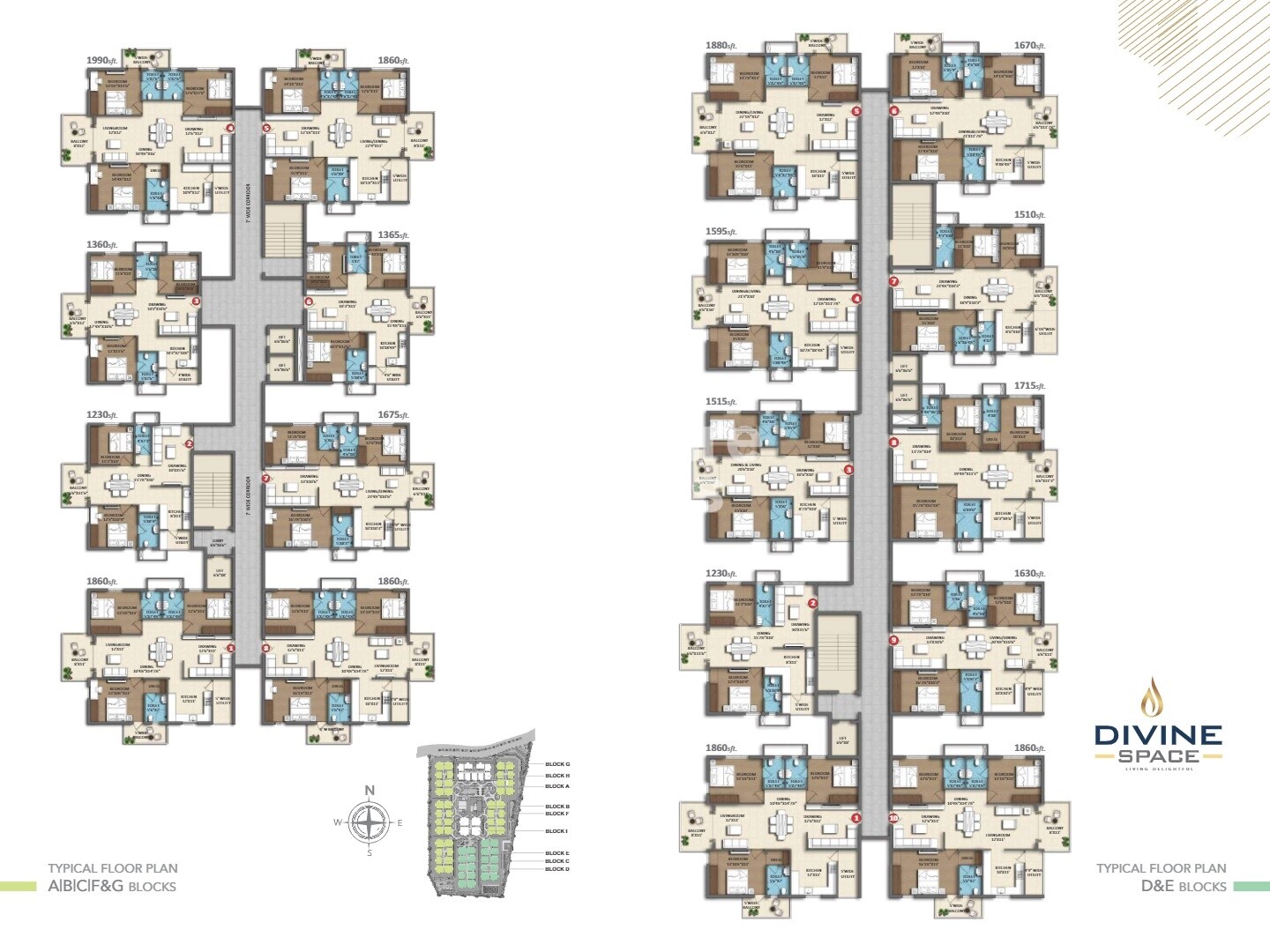 Divine Space Osman Nagar Floor Plans
