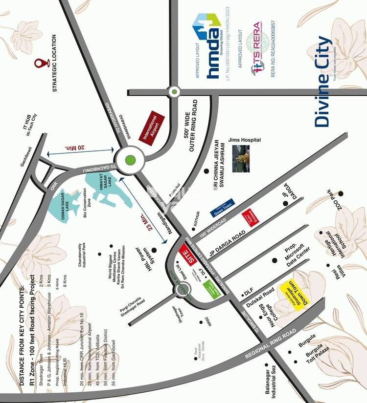 Divyabhumi Divine City Location Image