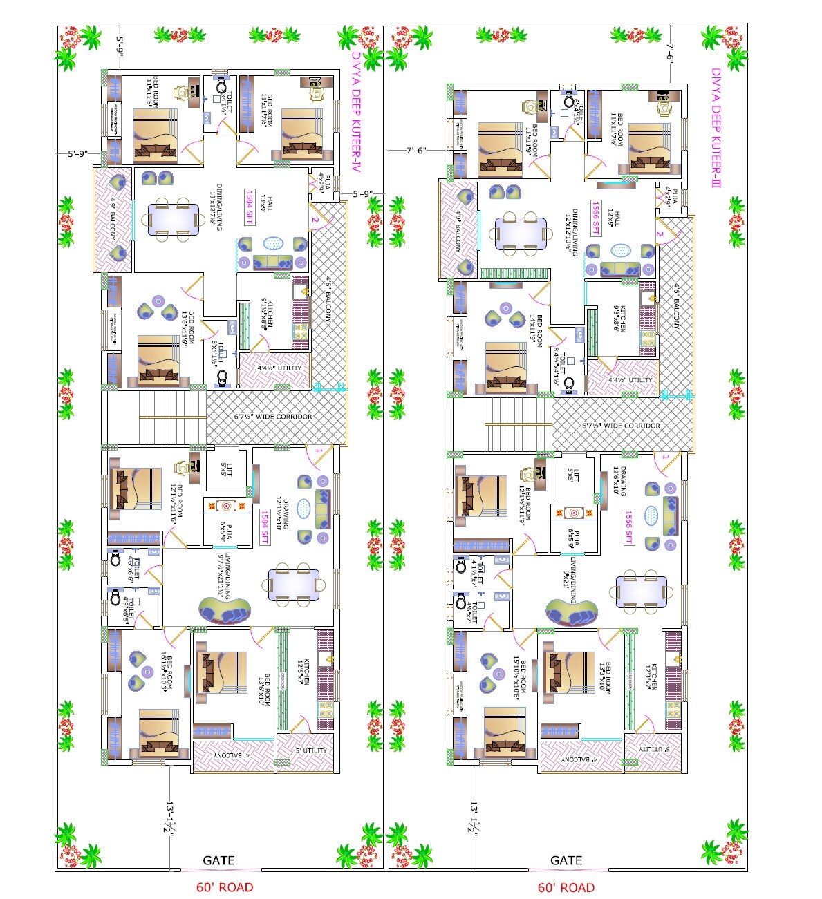 Divyadeep Kuteer Floor Plans