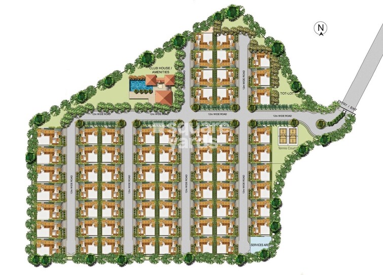DivyaSree Orion Villas Master Plan Image