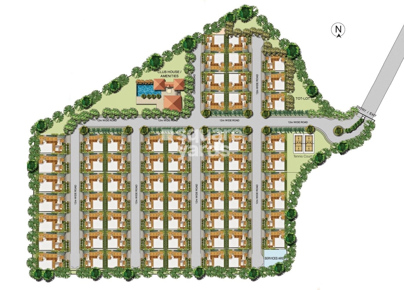 DivyaSree Orion Villas Master Plan Image