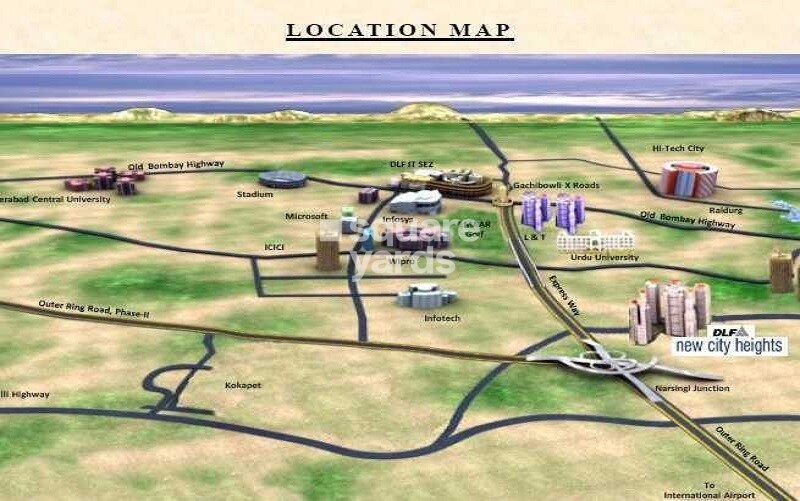 DLF New City Heights Location Image