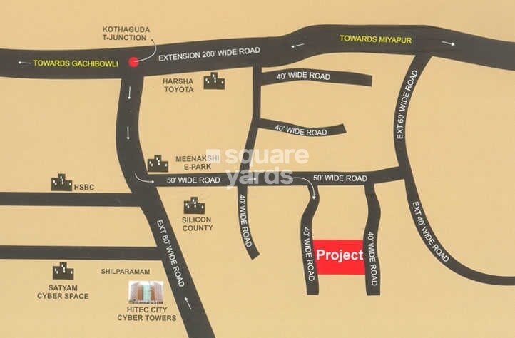 Ektha Basil Heights Location Image