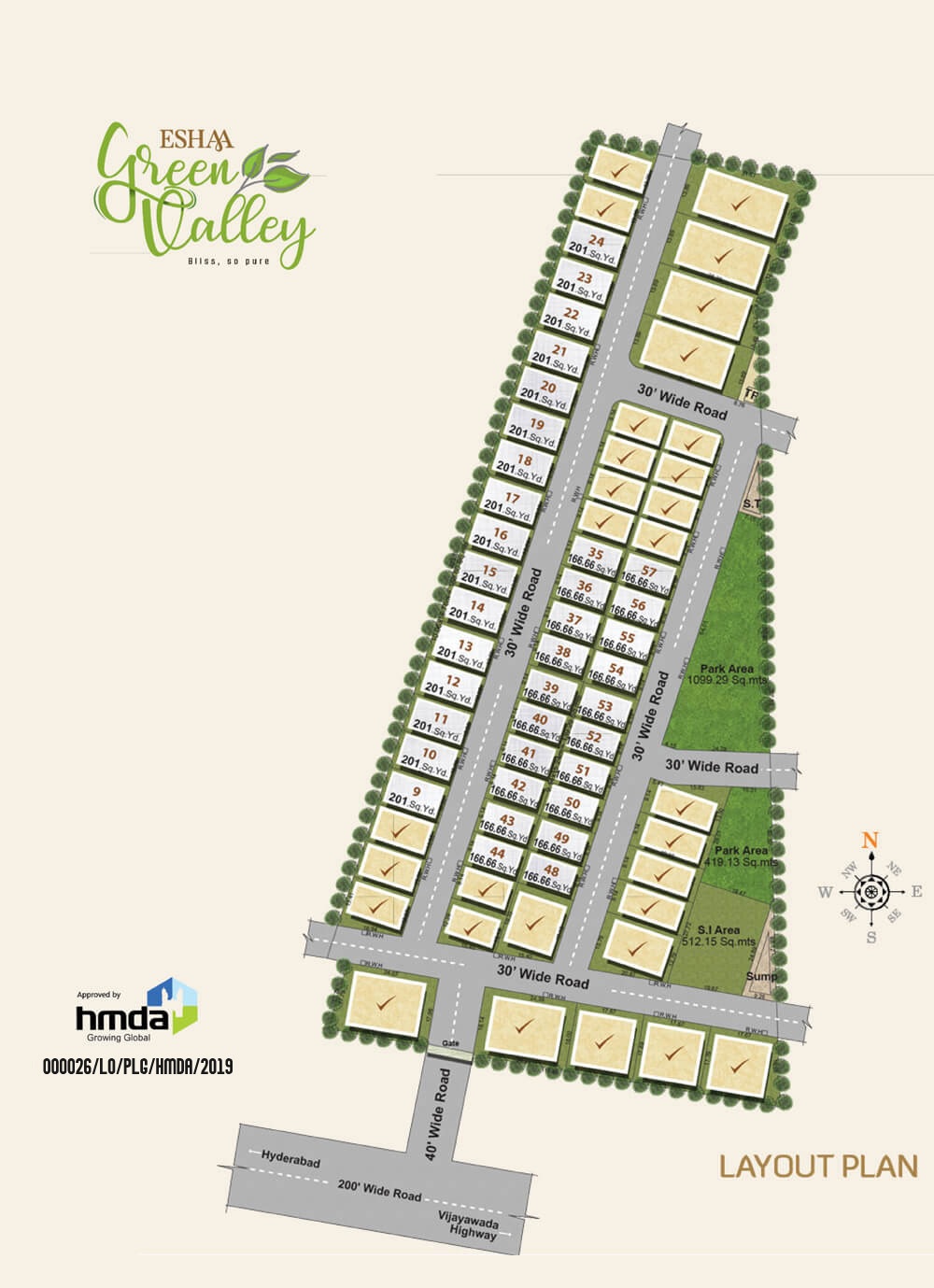 Eshaa Green Valley Master Plan Image