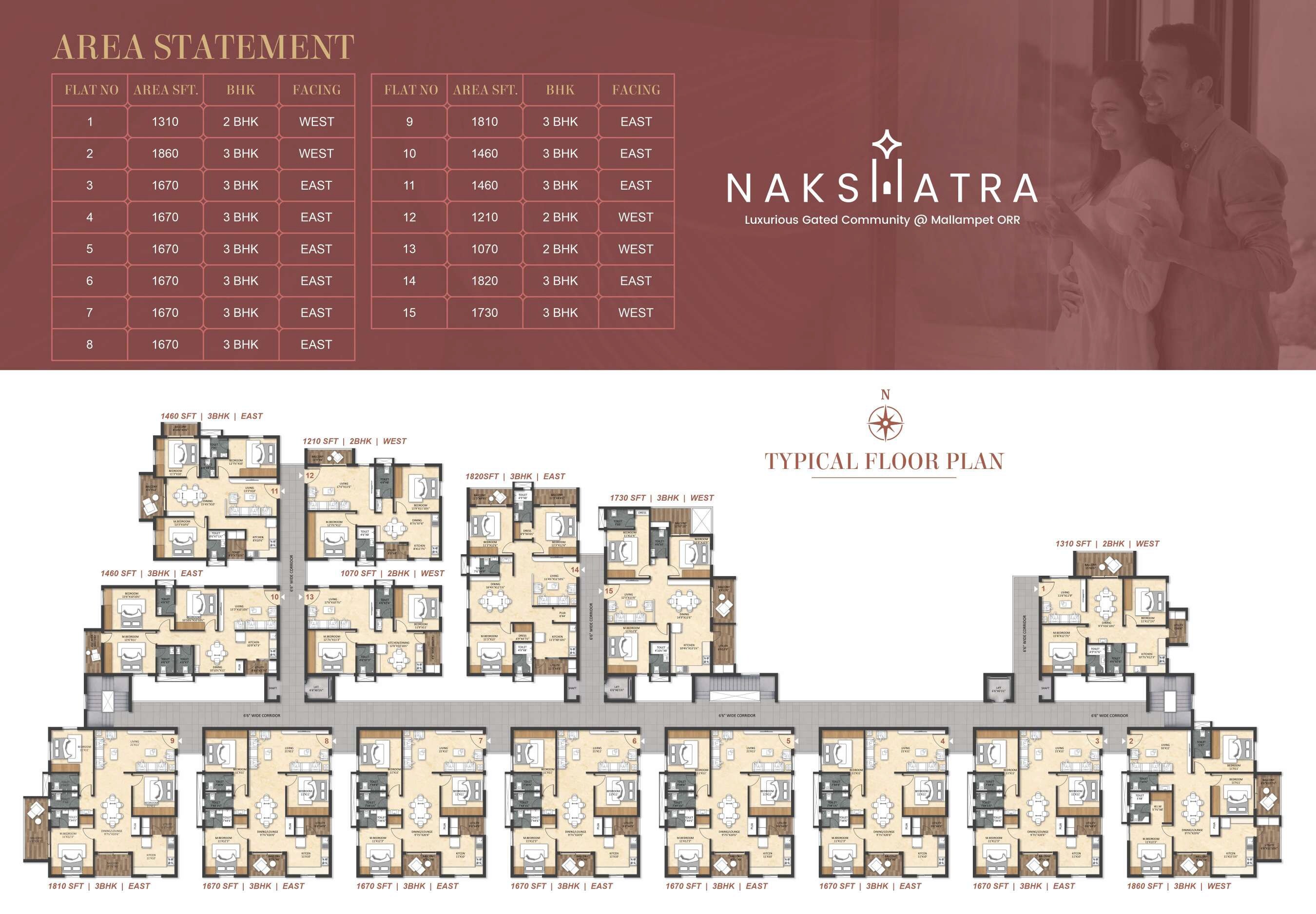 Fortune Nakshatra Floor Plans