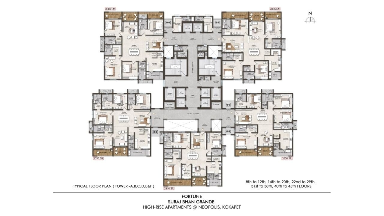 Fortune Suraj Bhan Grande Floor Plans