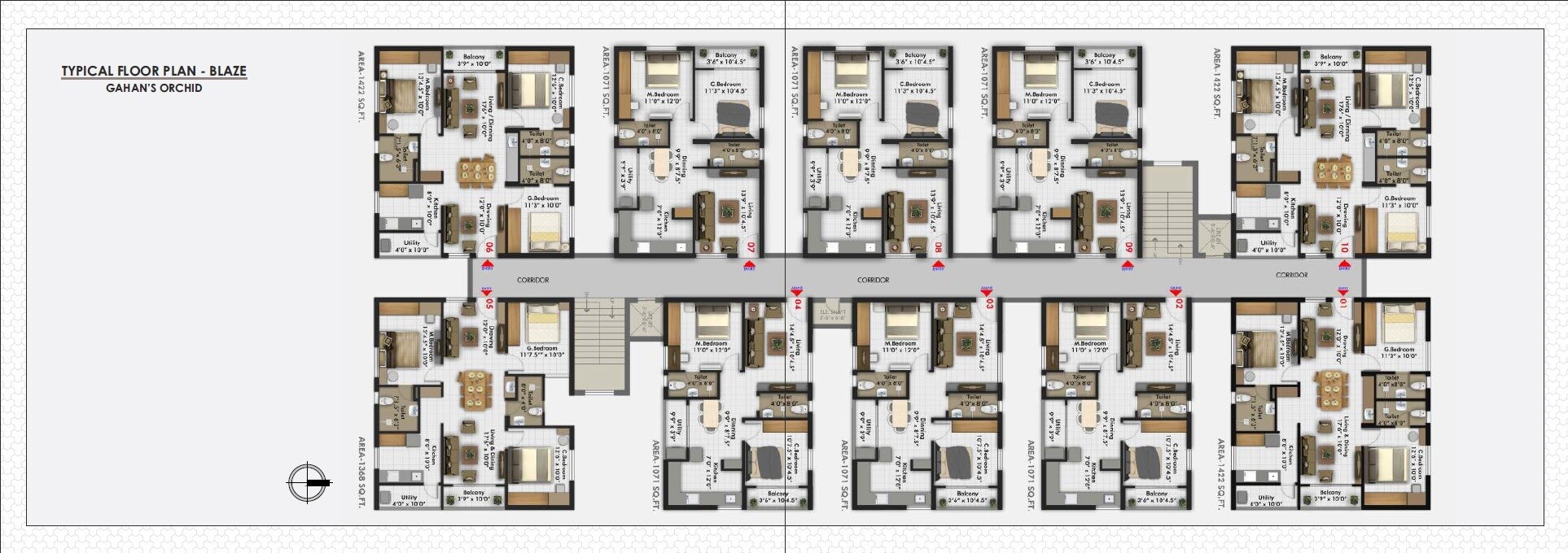 Gahan Orchid Floor Plans 2