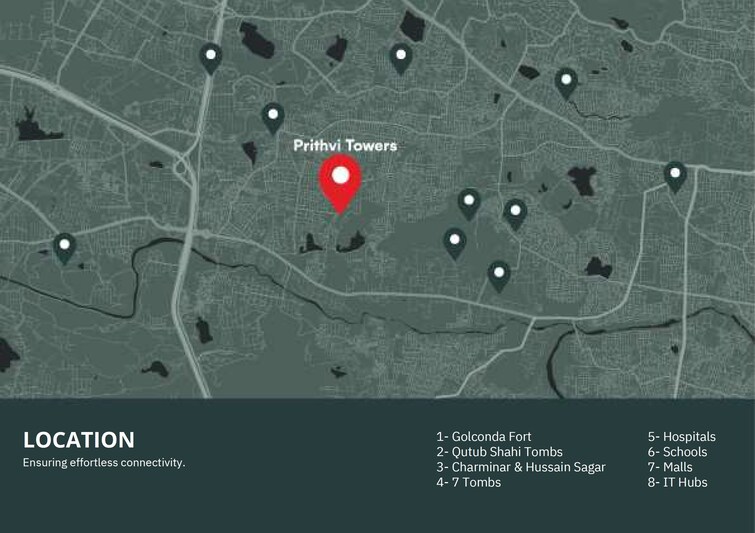 Gangothri Prithvi Towers Location Image