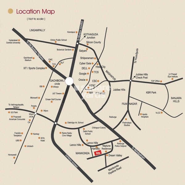 Gayathri Residency Manikonda Location Image