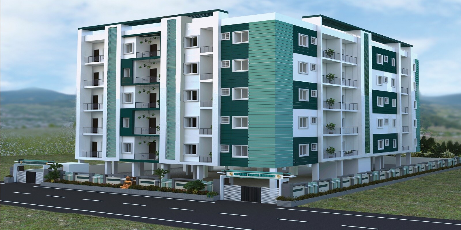 Go Green Tristar Residency residential project in Thumukunta