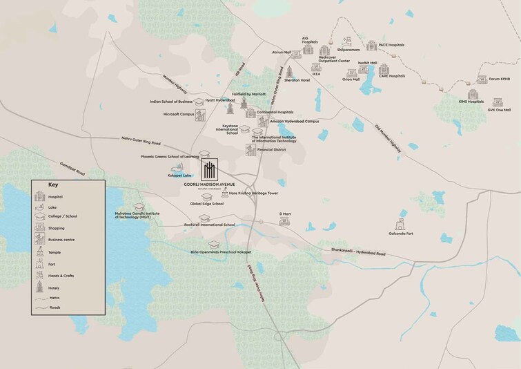 Godrej Madison Avenue Location Image