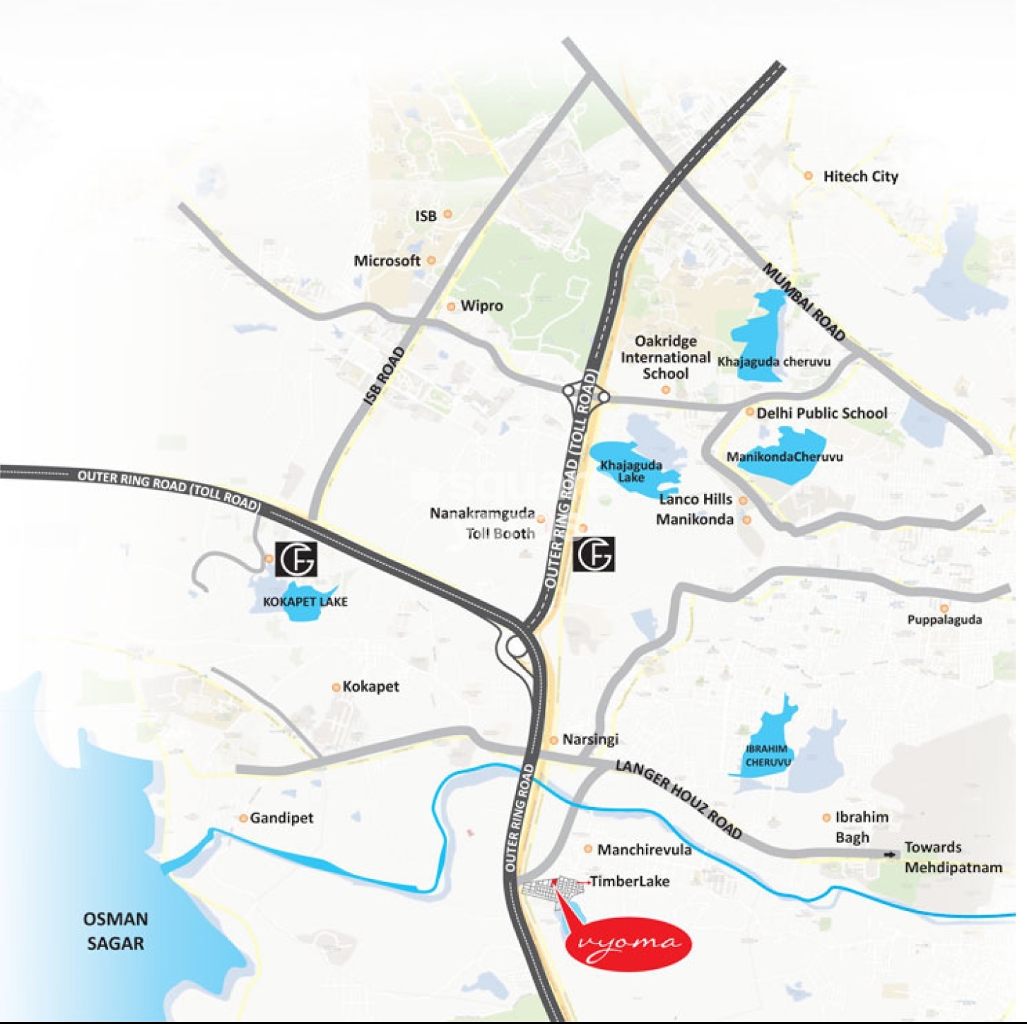 Goldfish Vyoma in Manchirevula, Hyderabad 54.07 Lac Floor Plans