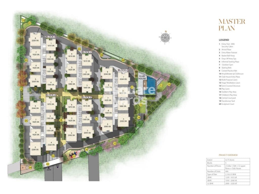 Gothic Pentagon Clouds Master Plan Image