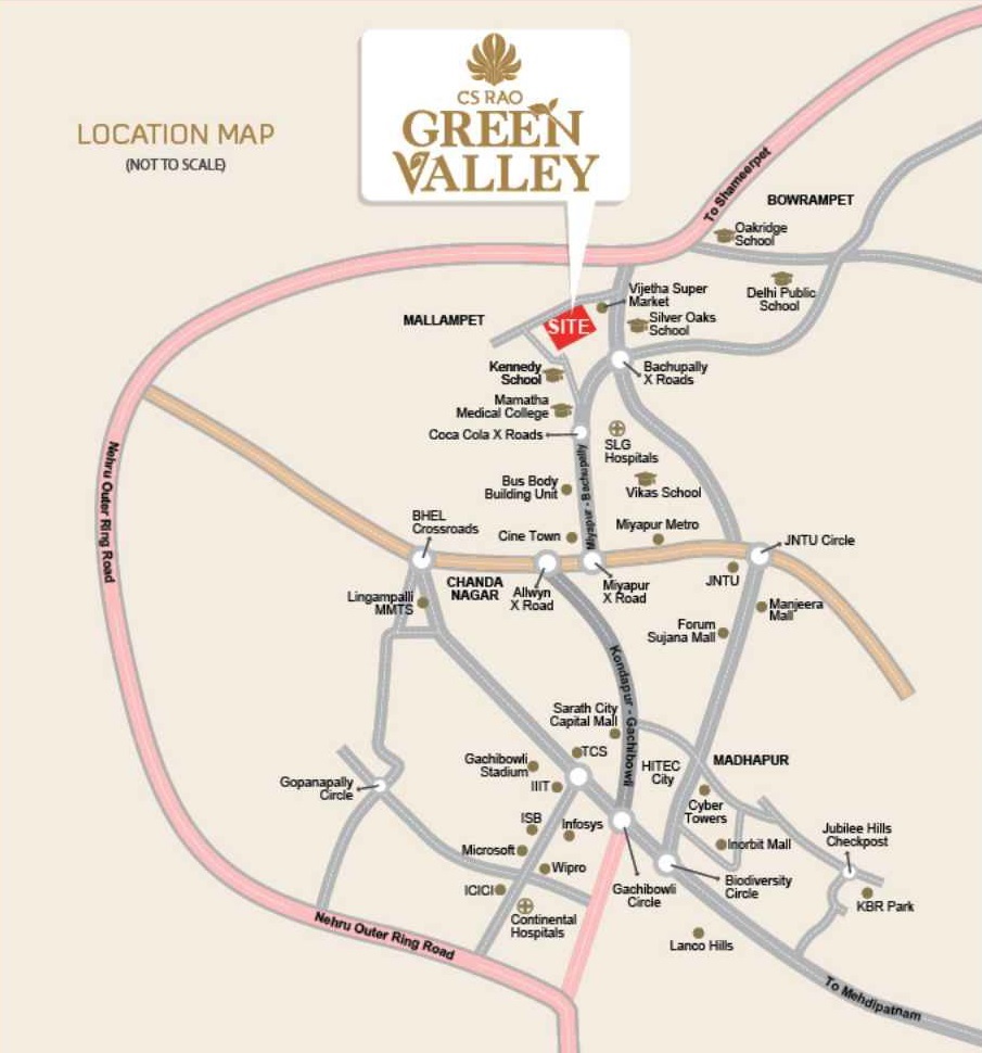 Greater Infra CS Rao Green Valley Location Image