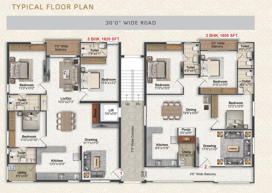 Greater Infras Marigold Floor Plans