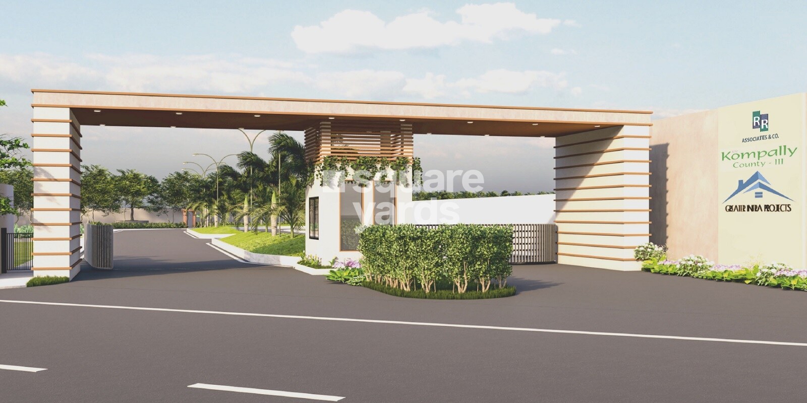 Greater Kompally County residential project in Gundlapochampalli