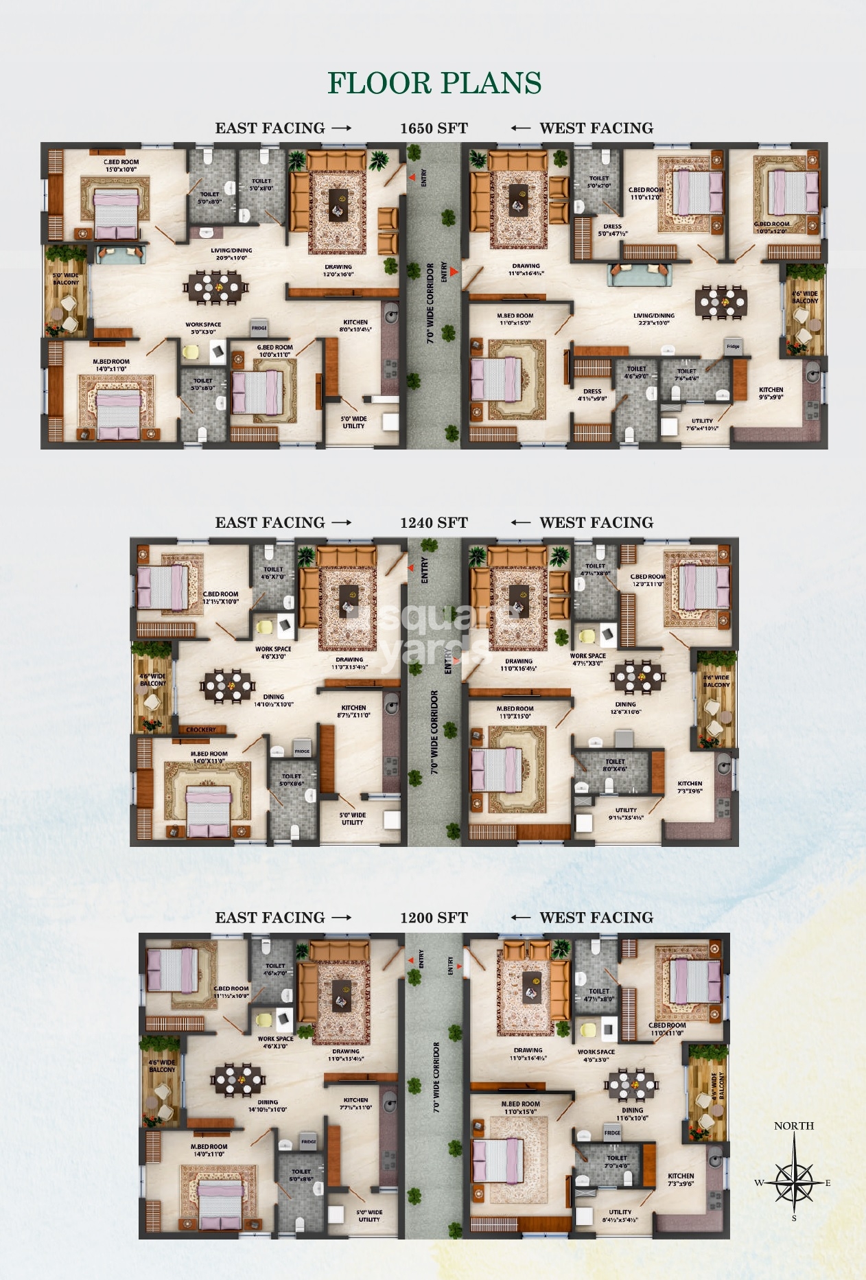 Green Kadamba Forest Floor Plans