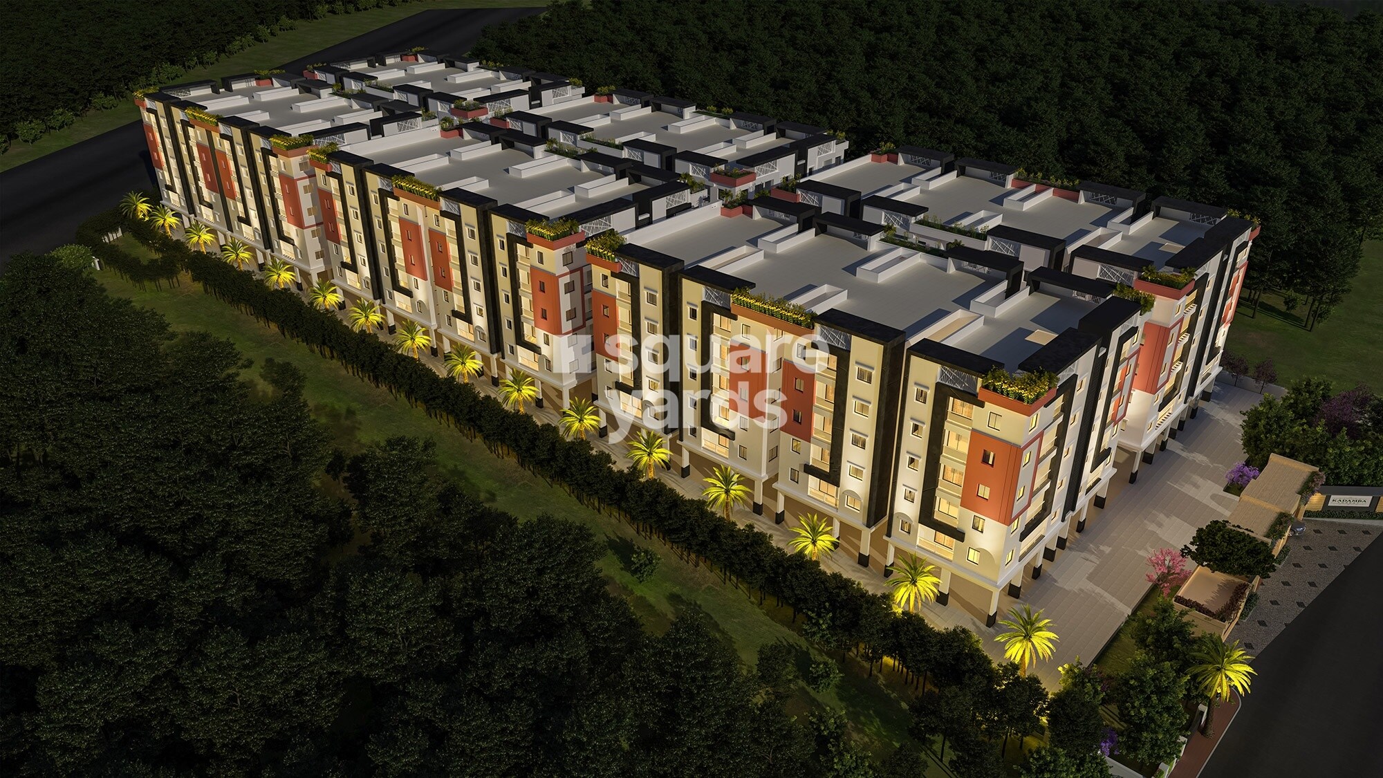 Green Kadamba Forest Tower View