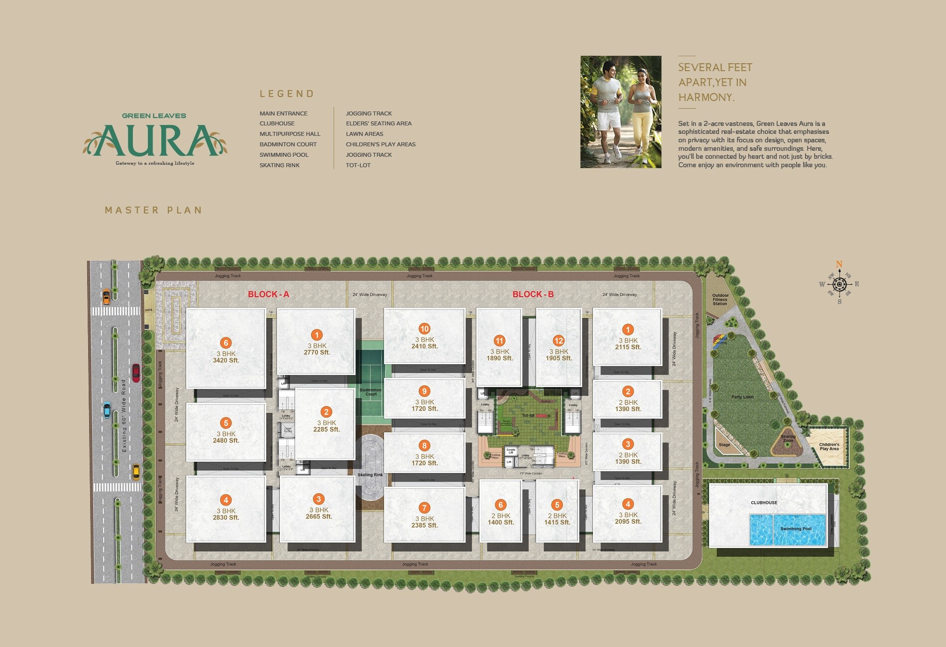 Green Leaves Aura Master Plan Image