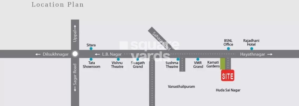 Green Meadows Vanasthalipuram Location Image