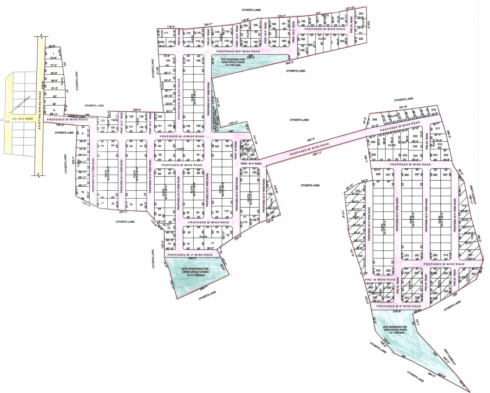 Greenmetros Tulasi Pride Master Plan Image