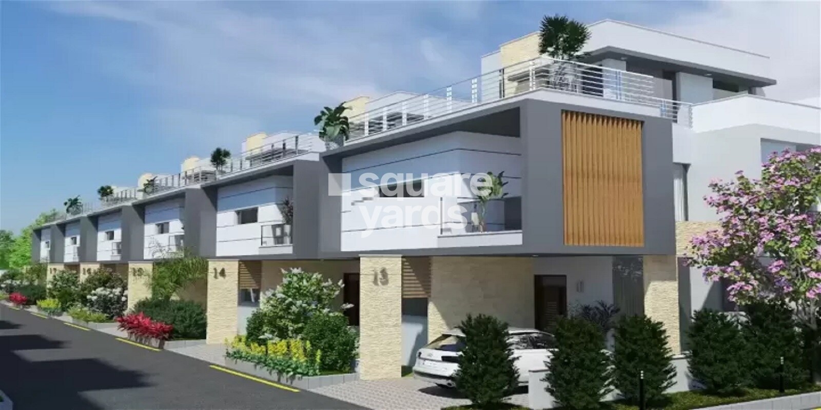 Hallmark Hampton Oakshir Villas residential project in Maheshwaram