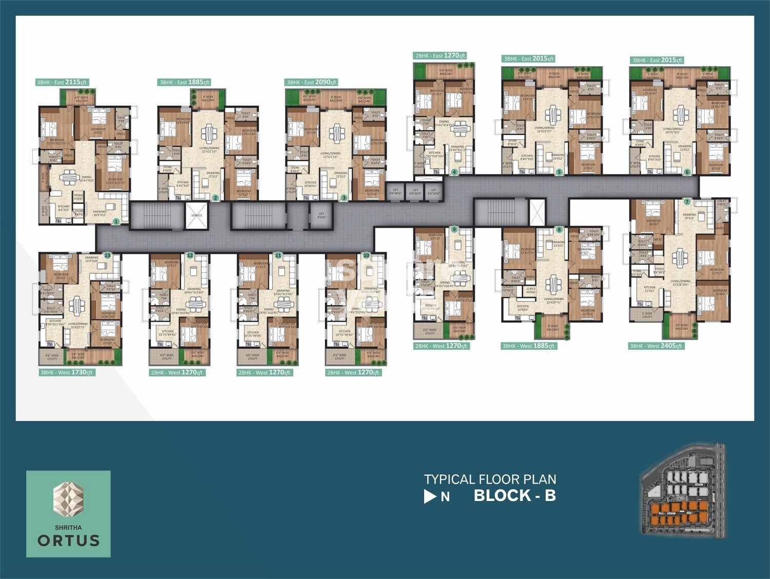 Haneesh Shritha Ortus Floor Plans 1