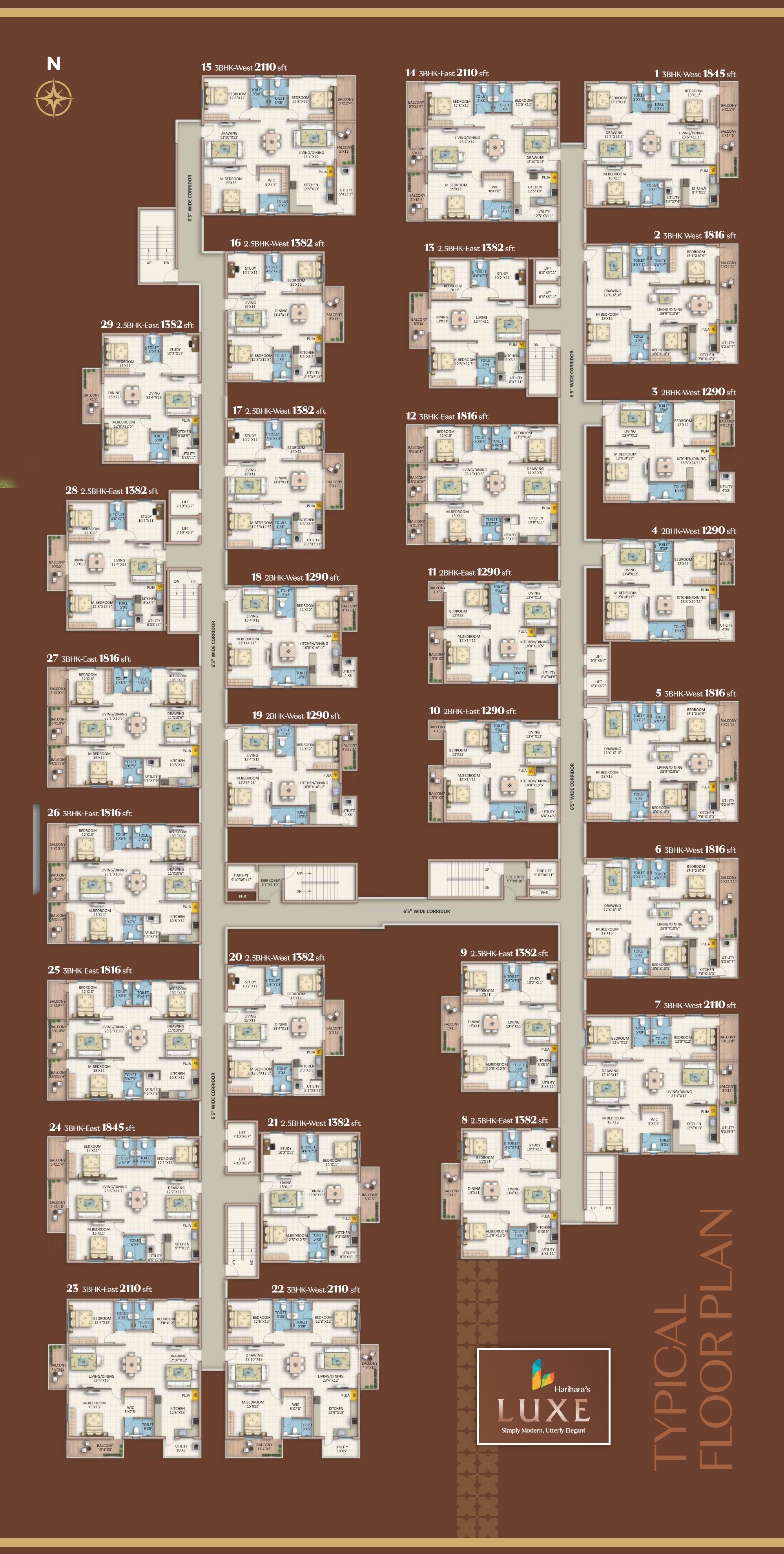Hari Hara Luxe Floor Plans