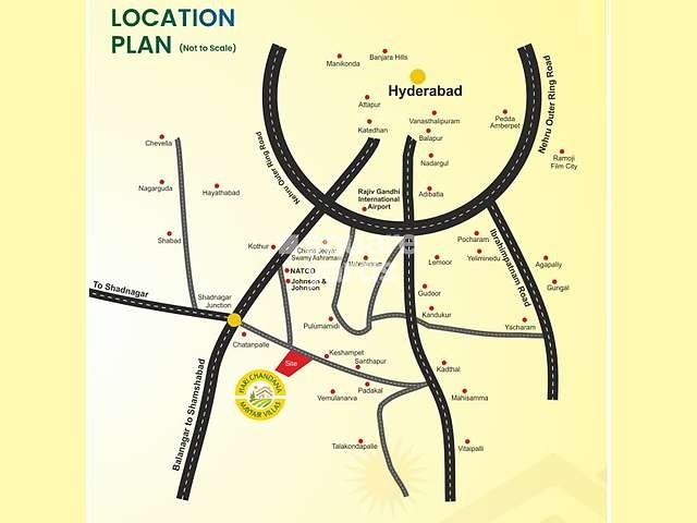 Harichandana Mayfair Villas Location Image