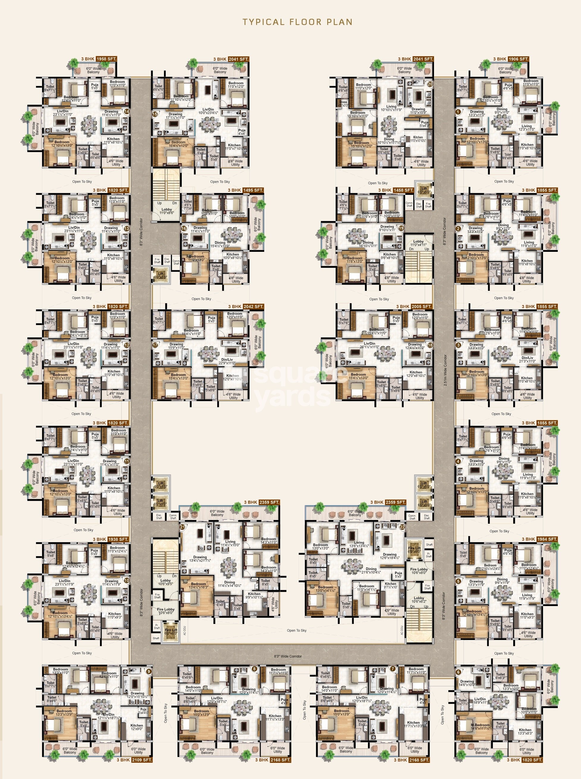 Hariharas Sri Sai Viradhya Floor Plans