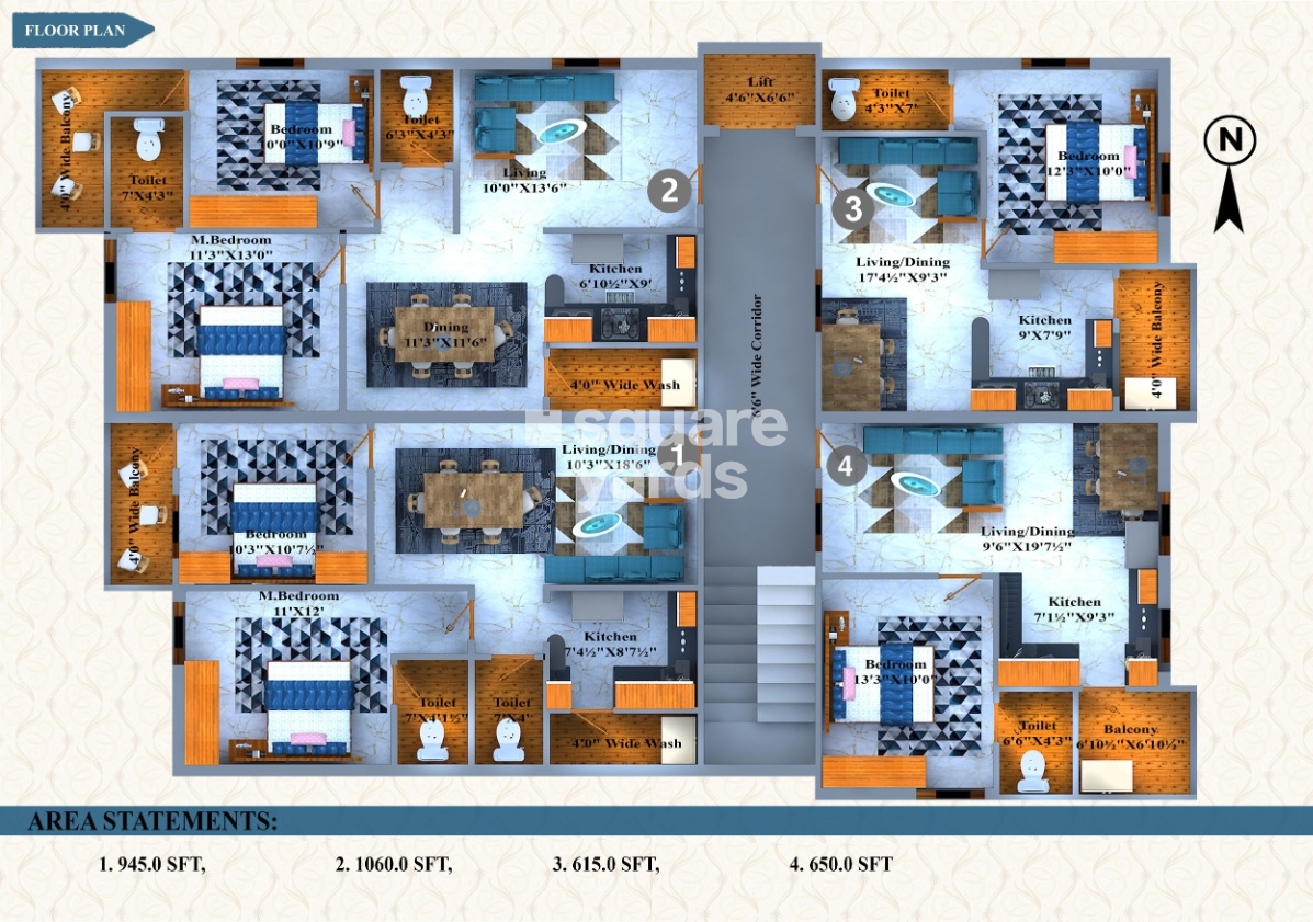 Himalaya Anjani Residency Floor Plans