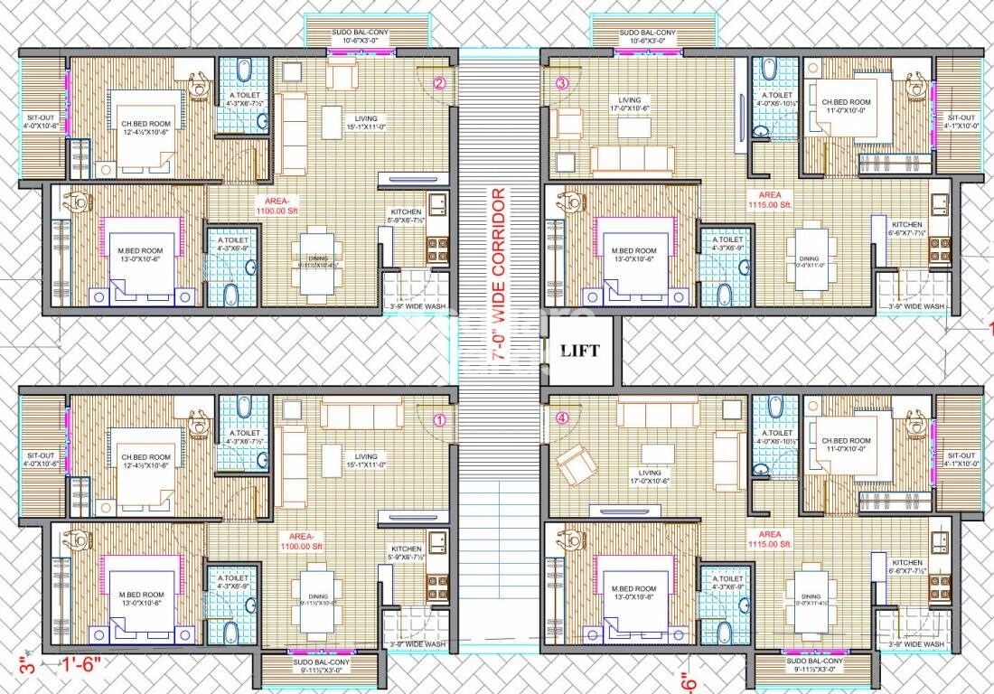 Ideal Butter Fly Floor Plans