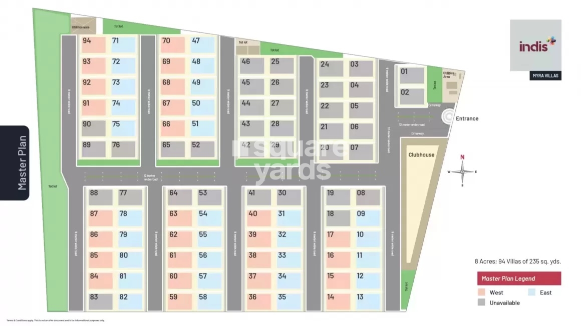 Indis Myra Villas Master Plan Image