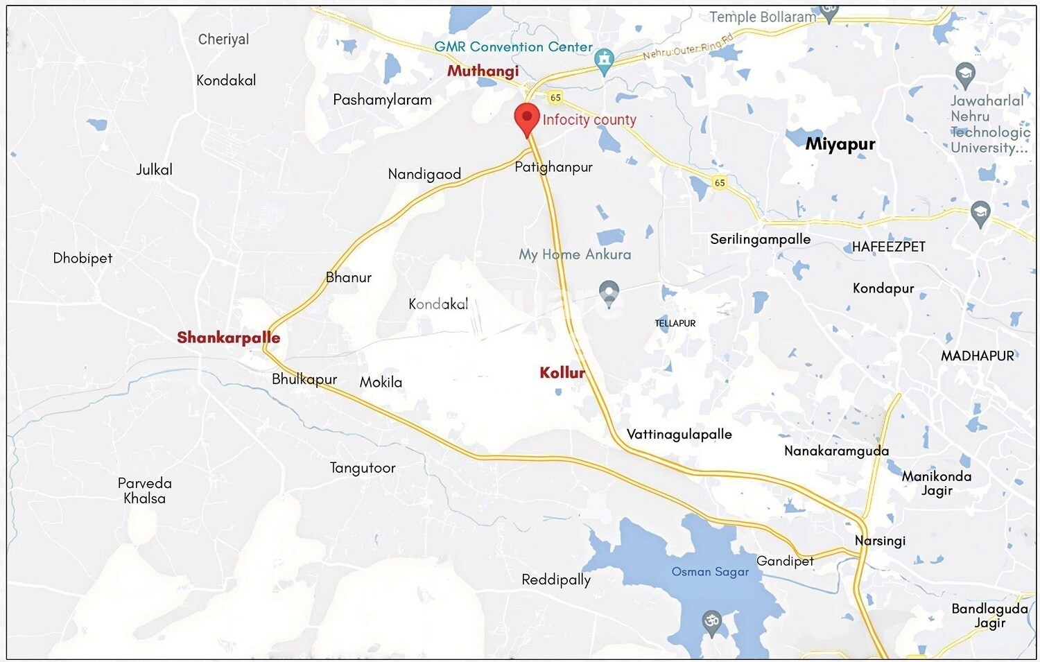Infocity County Location Image