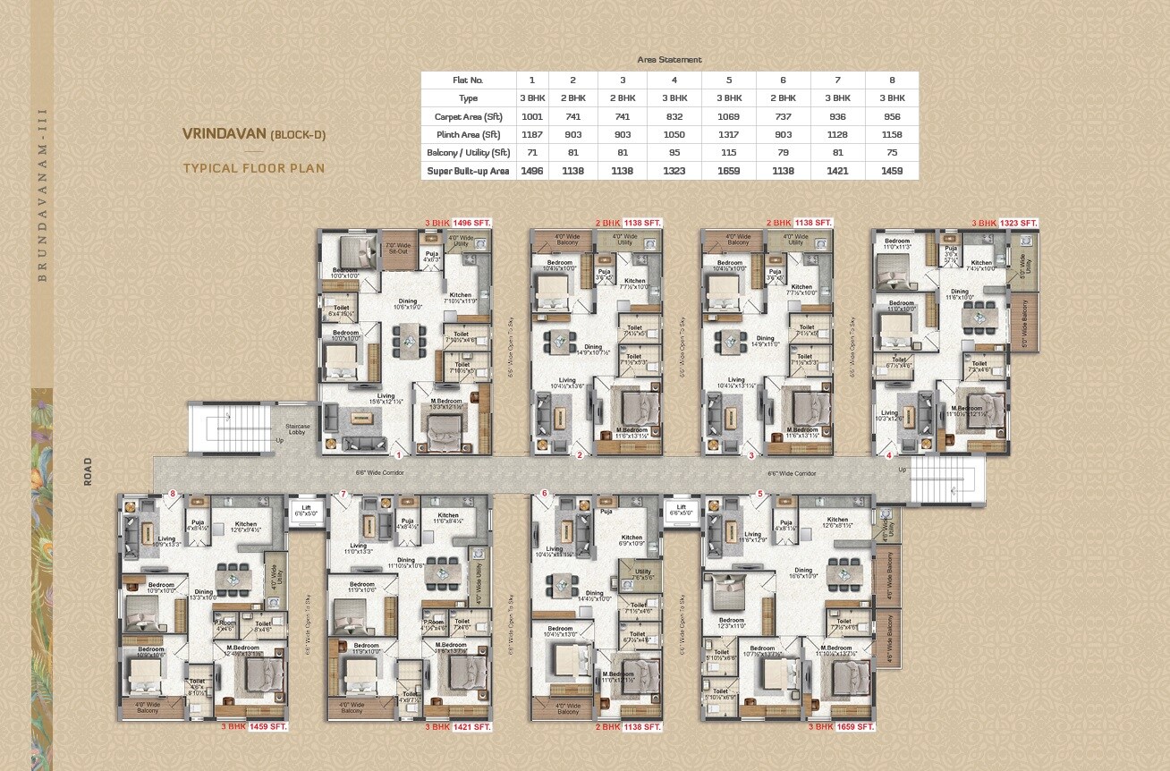 Jai Vaasavi Brundavanam Apartment Floor Plans 1
