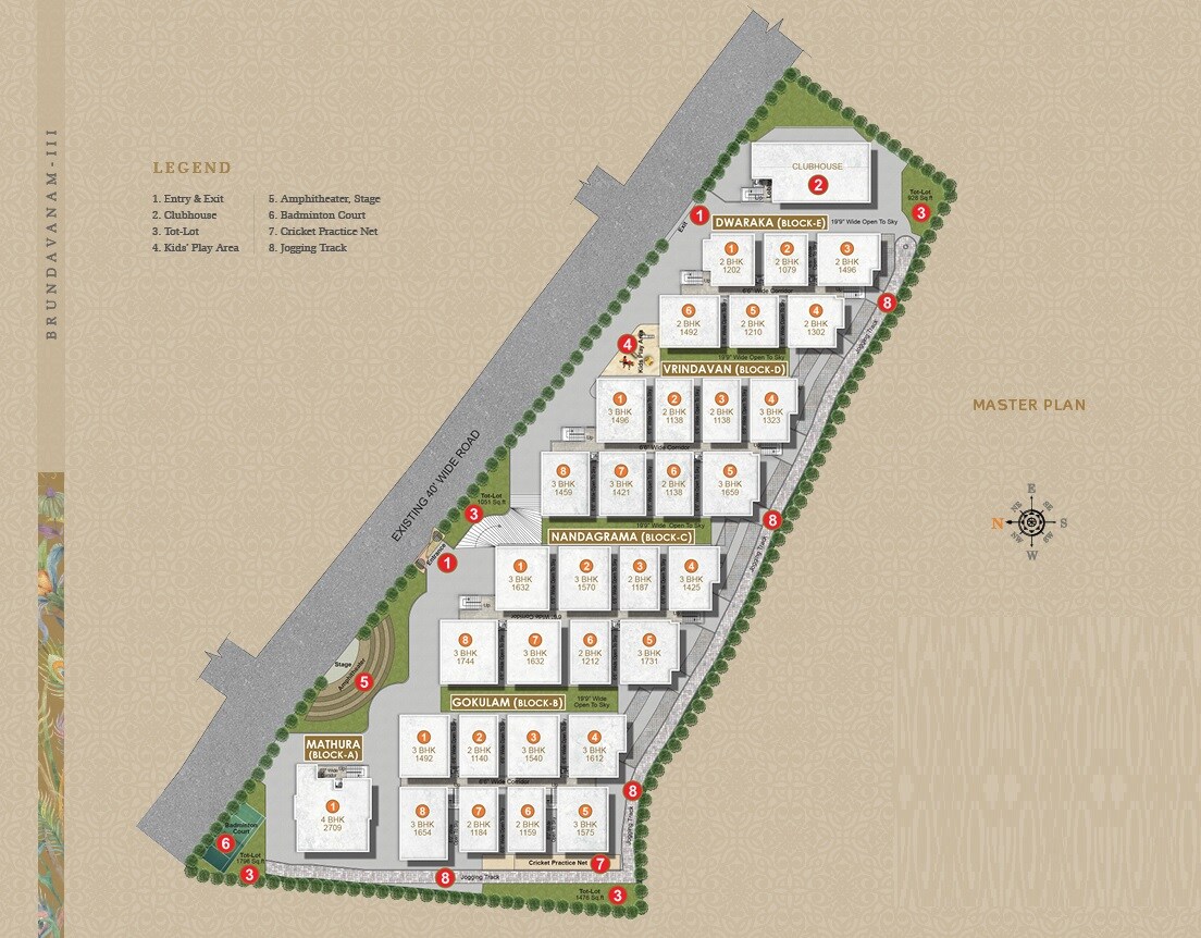 Jai Vaasavi Brundavanam Apartment Master Plan Image