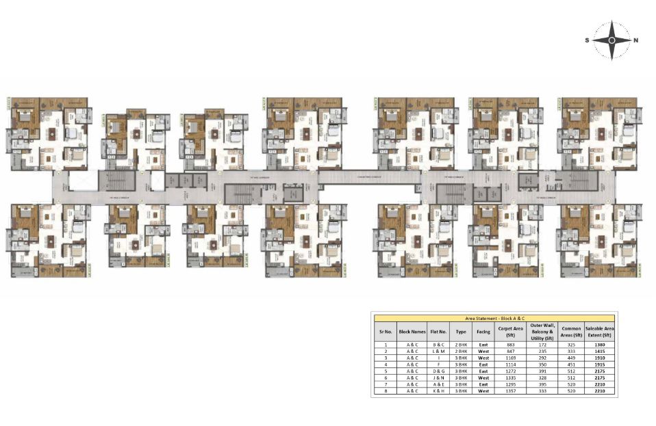 Jain Central Park East And RNK Capital Park Floor Plans 1