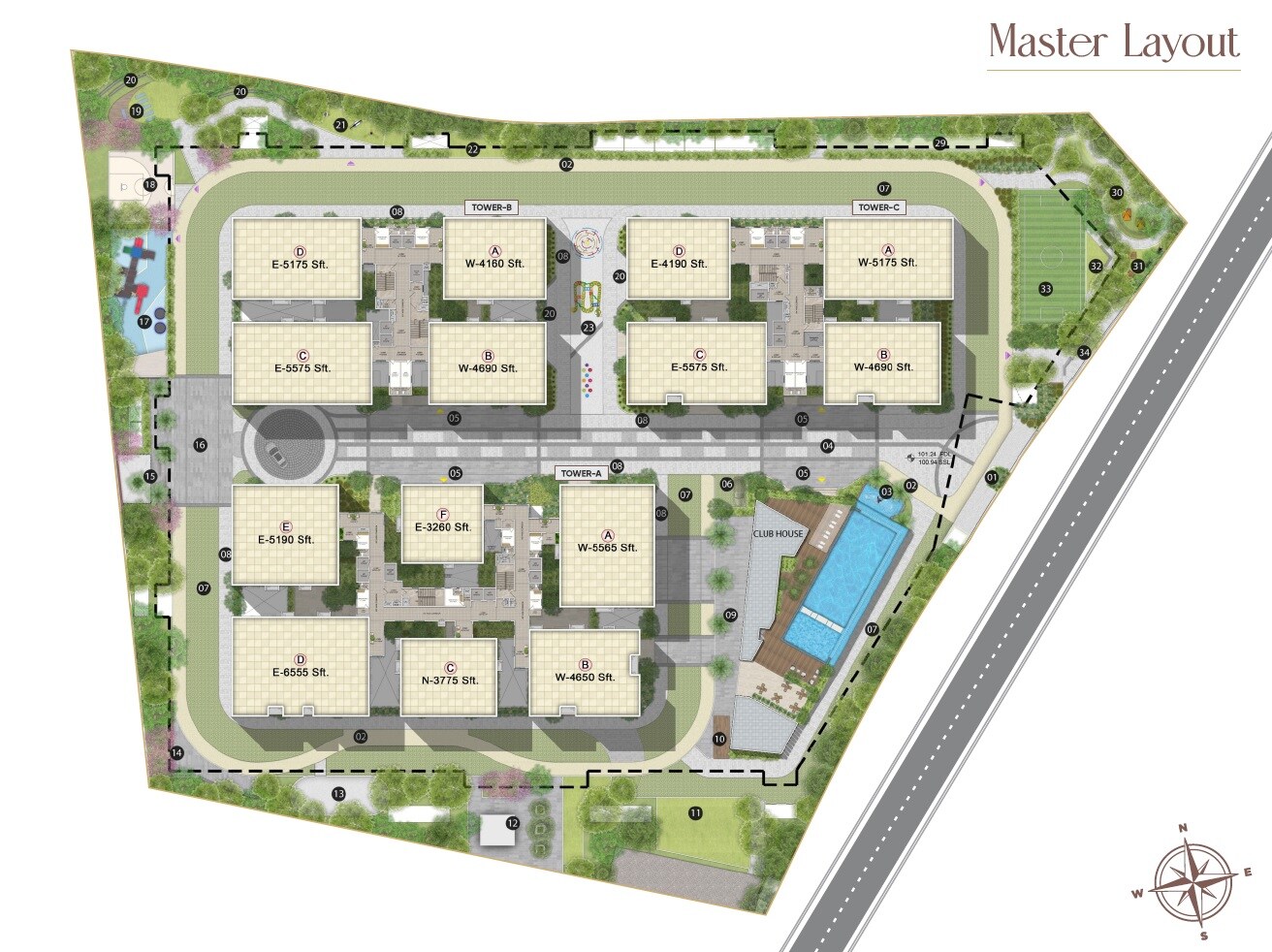 Jain Pramukh Samriddhi Towers Master Plan 1