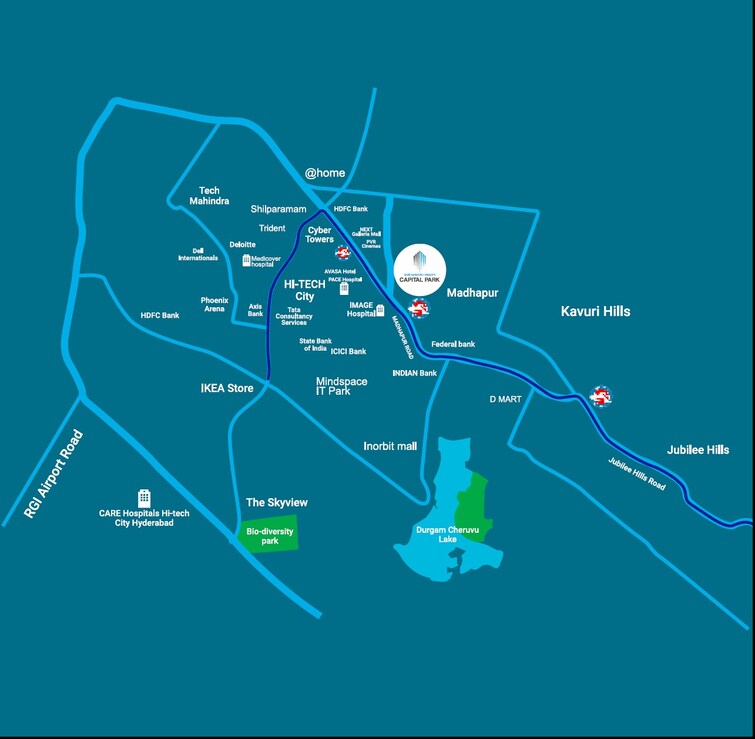 Jain Sadguru Image Capital Park Location Image