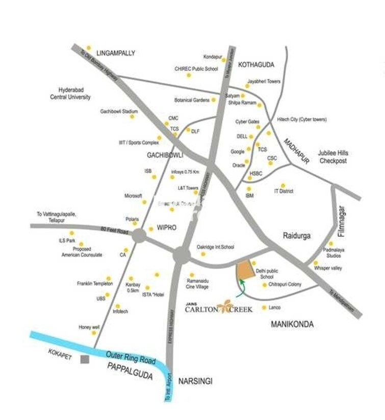 Jains Carlton Creek Phase 2 Location Image