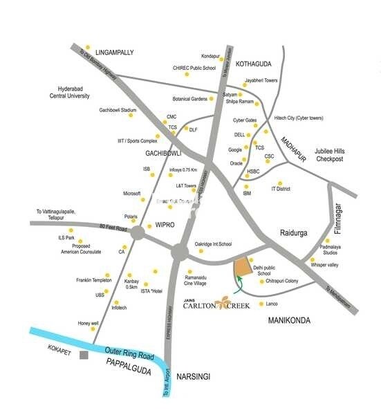 Jains Carlton Creek Phase 2 Location Image