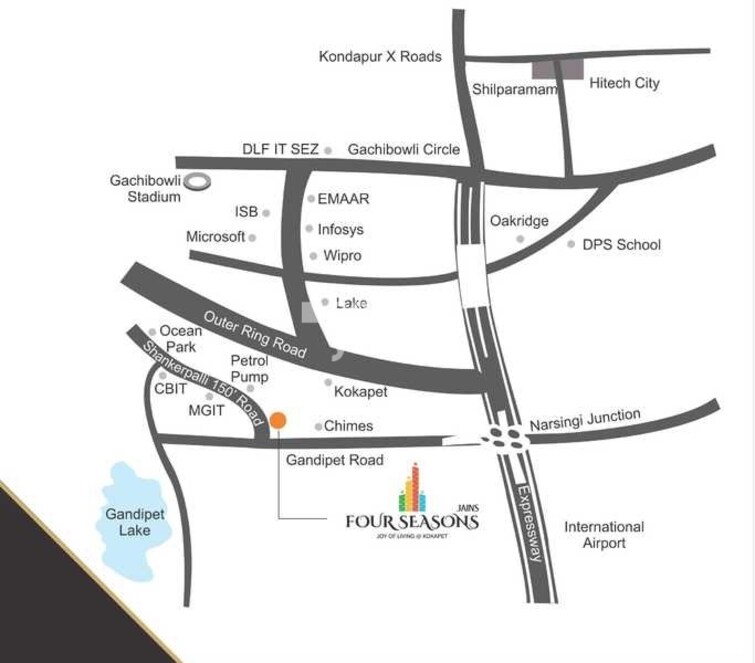 Jains Four Seasons Location Image