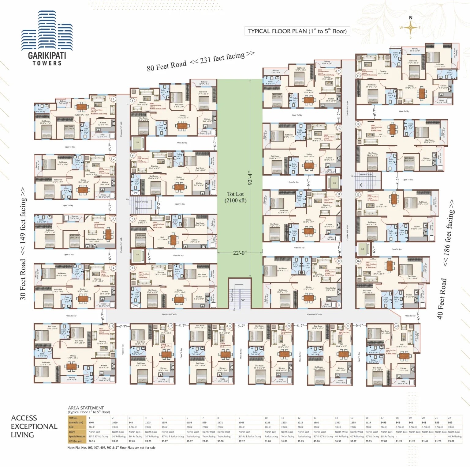 Jalsa Garikipati Towers Floor Plans 2
