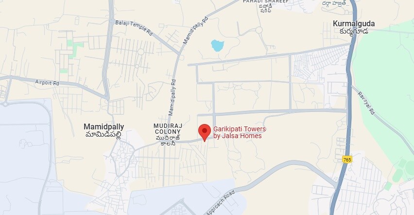 Jalsa Garikipati Towers Location Image
