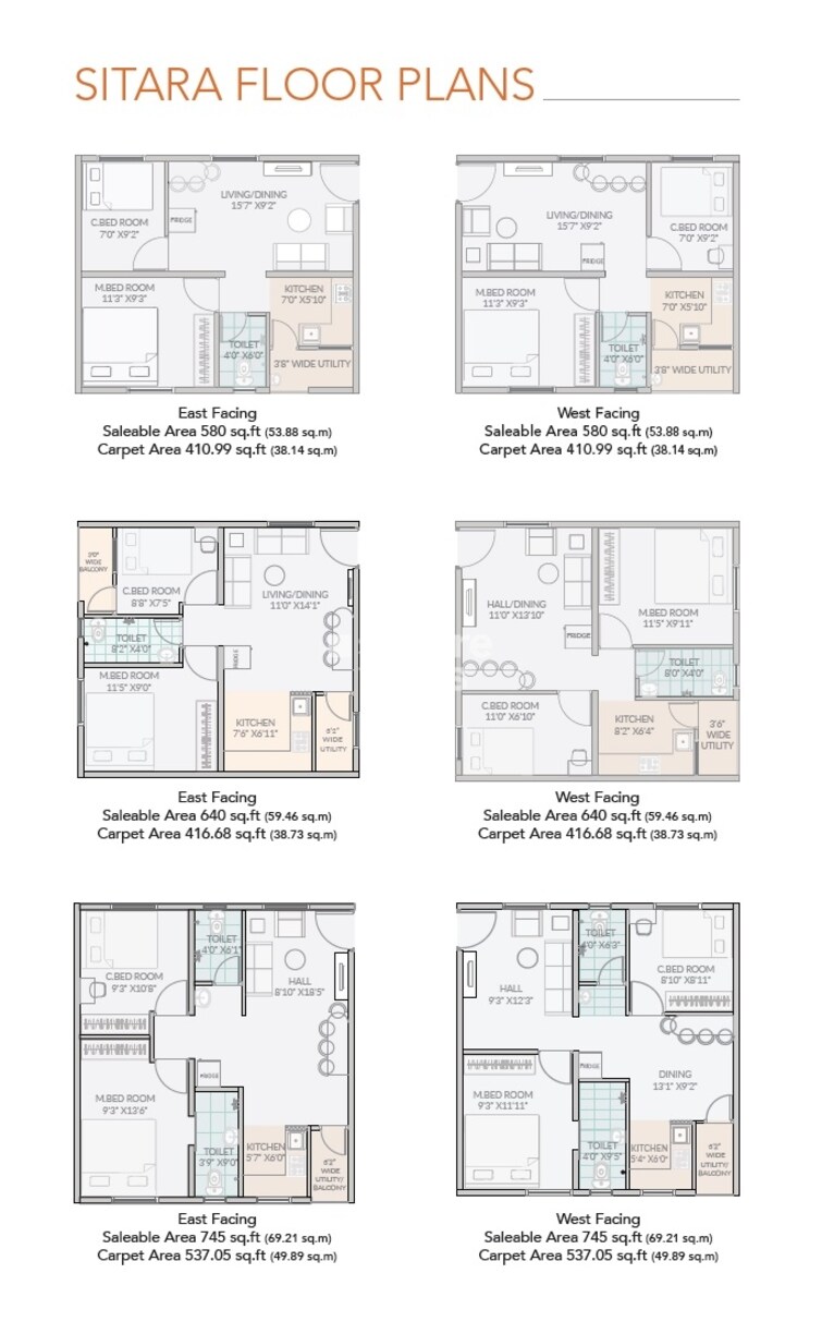 Janapriya Sitara Floor Plans