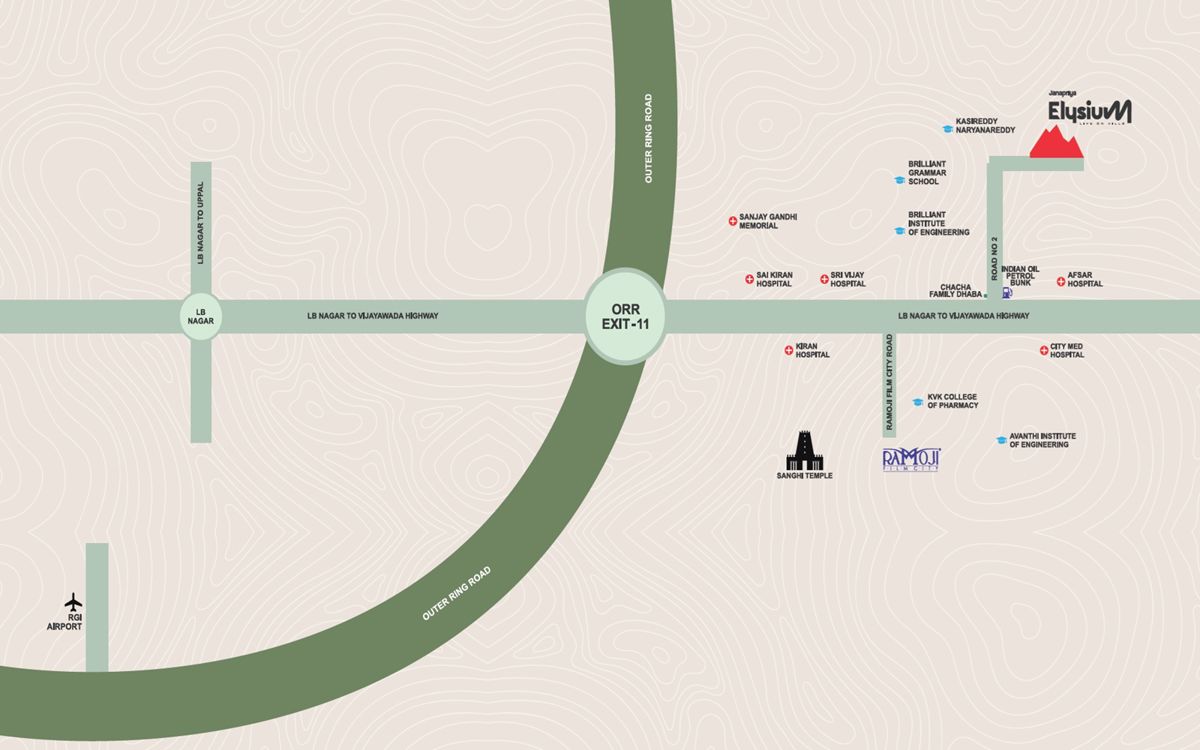 Janapriya Upscale Elysium Location Image